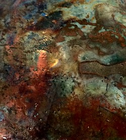 Détail d’un Email, cuisson raku
