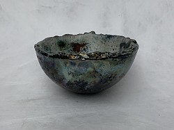 Bol, émaillé cuisson raku