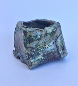 Kuzamono en grès, émaillée cuisson raku